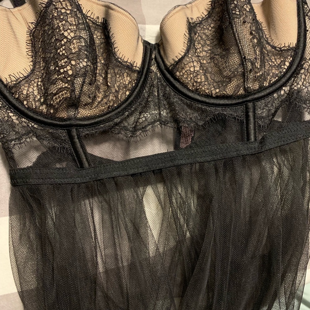 Victoria's Secret Black Sheer Lace Babydoll - Picture 7 of 15